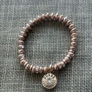 Guess Women's Rose gold color Beaded Bracelet